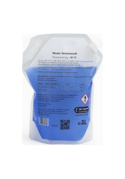 Ayrex Shell Kışlık Cam Suyu -30 Winter Screenwash Concentrate Cam Suyu 3 Litre