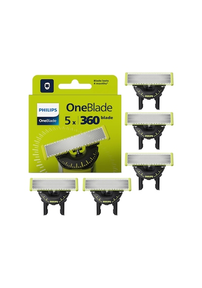 Philips Oneblade Original 360 Bıçaklar 5'li Paket Model Qp450/50