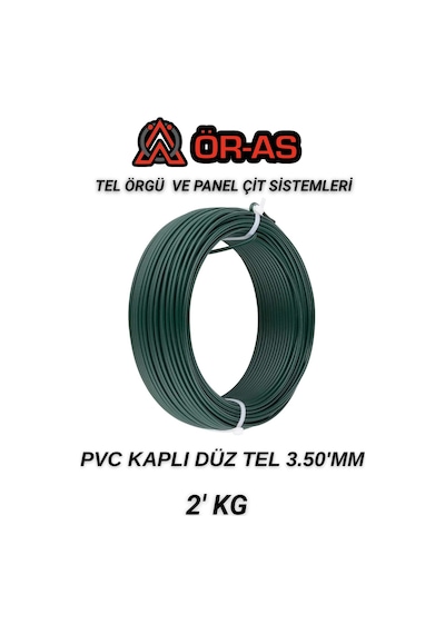 Pvc - Kaplı Düz Tel - 3.5 Mm Kalınlık - 2 -kg