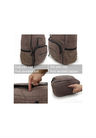 15mins Old Cotton 7054 New North Dokato Okul 15.6&apos &apos Laptop Notebook Seyahat Sırt Pamuk Kanvas Çanta 12 Gri