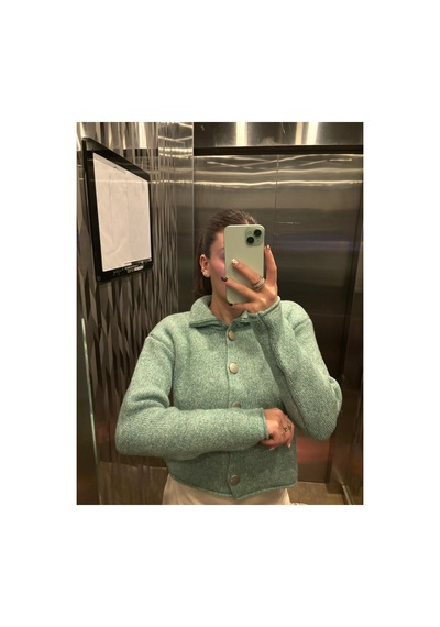 Genel Markalar Kadın Turkuaz Polo Yaka Düğmeli Oversize Triko Hırka Uzun Kollu Basic Günlük Hırka Turkuaz 923228701 Turkuaz Genel Markalar Kadın Turkuaz Polo Yaka Düğmeli Oversize Triko Hırka Uzun Kollu Basic Günlük Hırka Turkuaz 923228701 Turkuaz