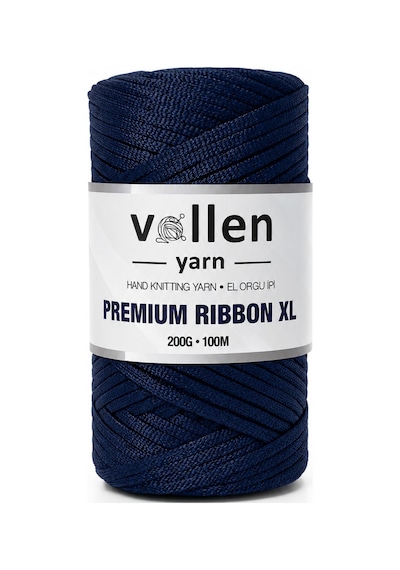 Premium 200gr/4mm Polyester Ribbon Ip,makrome Ipi,çanta Ipi,hobi Ipi,supla Ipi, Denim Mavi