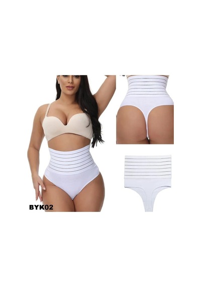 Byanca Mideli String Korse Toparlayıcı Yüksek Bel Beyaz Byk02b Beyaz