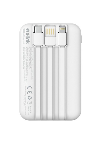 Beyaz 10000mah Taşınabilir Powerbank, Hızlı Şarj Özellikli 30.000 Mah