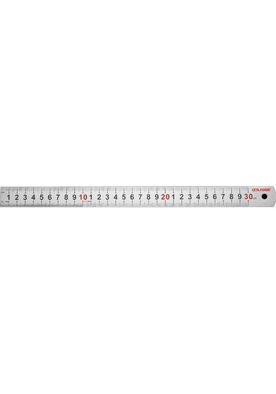 Ceta Form P15-050 Çelik Paslanmaz Çelik Cetvel 50 Cm