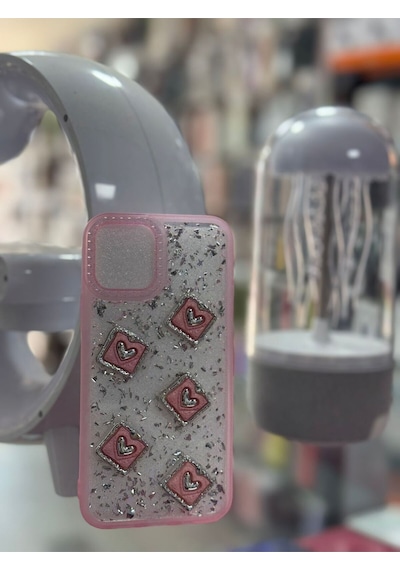 Apple Uyumlu iPhone 12 Pro Uyumlu Prl Kılıf Simli Zore Işıltı Kılıf -