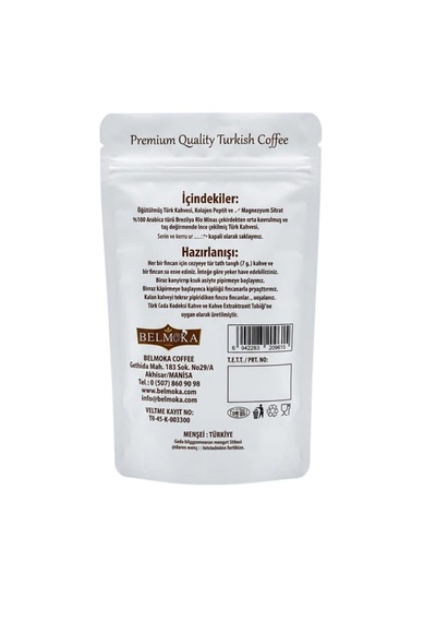 Kolojen Ve Magnezyum Katkılı Türk Kahvesi 100 Gr Türk Kahvesi
