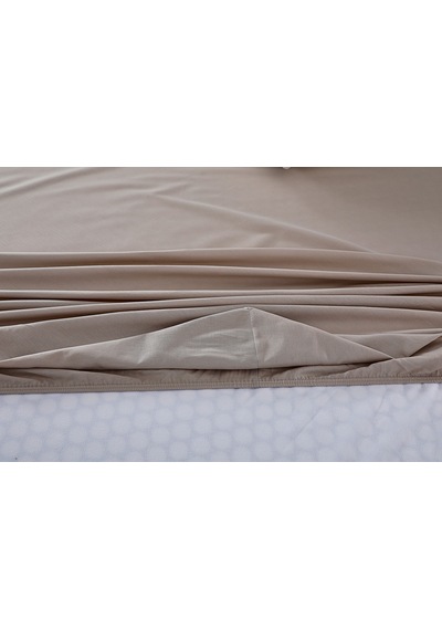 Doqu Home Colourful Fitted Çarşaf Tek Kişilik - Bej
