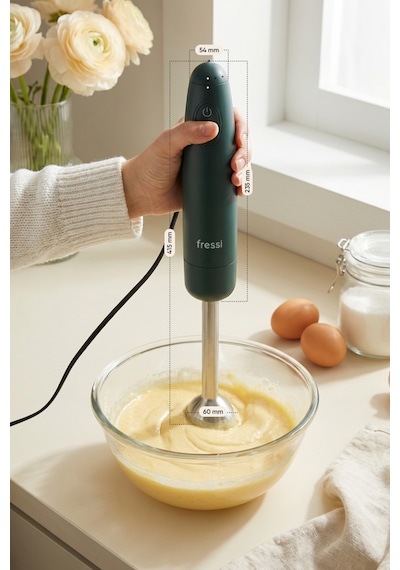 Fressi FR-HB271 1500 W Paslanmaz Çelik Bıçaklı Turbo El Blender