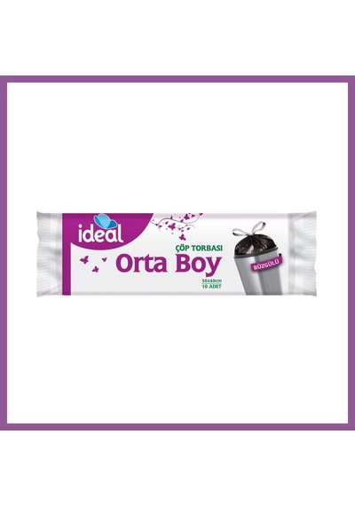 Bezos İdeal Büzgülü Çöp Torbası O.boy B.sabun 10 Lu Rengaren
