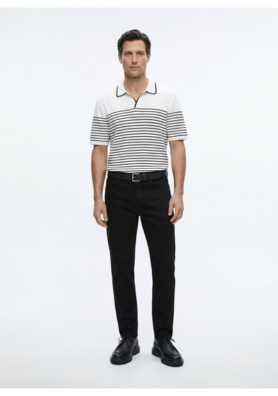 Fabrika Beyaz Erkek Slim Fit Polo T-shirt Porter N