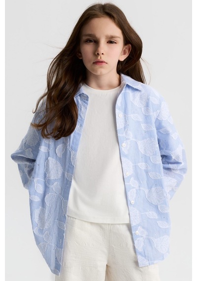 Xo Kids Kız Çocuk Gömlek 8-14 Yaş 31319 Mavi
