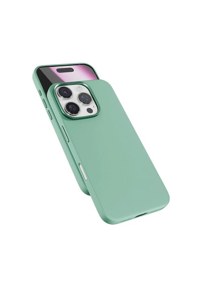 Epico Apple Uyumlu iPhone 16 Pro Mag+ Silikon Kılıf Pastel Mint Nane Yeşili