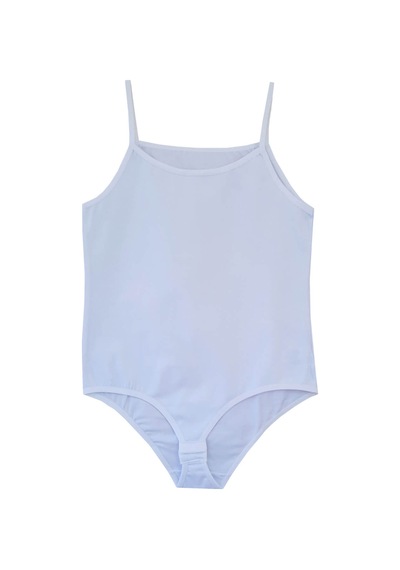 Hepsine Rakip Kız Çocuk İp Askılı Kancalı Body Atlet 4523 Beyaz
