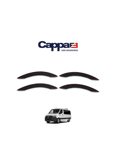 Cappafe Mercedes Sprinter W908 Dodik Seti Abs Mat Siyah 4 Parç