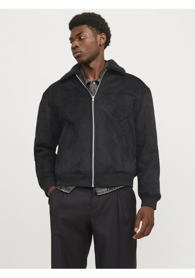 Jack & Jones Jprccted Bomber Ceket 12266798 Siyah