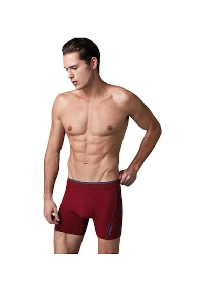 Eros Ers014 Compact Renkli Boxer - Bordo