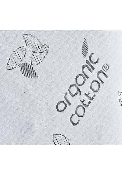 Cottonpure Organik Pamuk Ortopedik Visco Yastık 60x40x13 Cm Hassas Ciltler İçin Beyaz