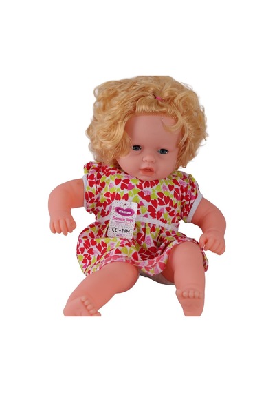 0073 60 Cm Dolgu Gövdeli Saçlı Büyük Bebek - Izbp-888164 1 Adet