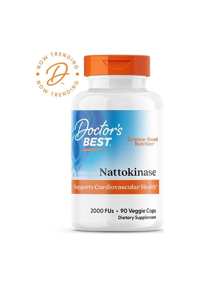 Nattokinase, 2,000 Fus, 90 Veggie Caps Supports Cardiovascular Health
