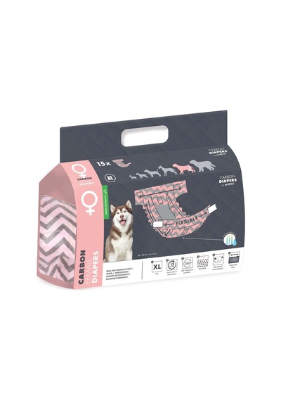 M-pets Carbonlu Dıapers Dişi Köpekler İçin Külot Xl 15li