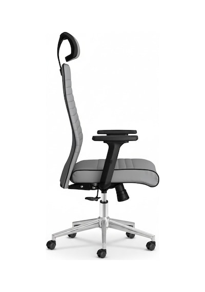 Upstyle Zirve Deri Ergonomik Çalışma Ve Yönetici Koltuğu Gri