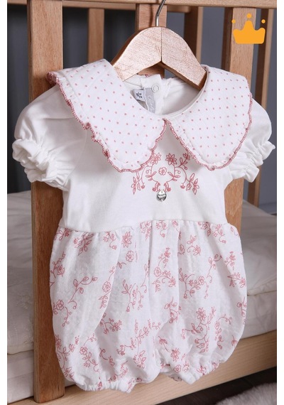 Babyhola Kız Bebek Müslin Tulum 15180 Ekru
