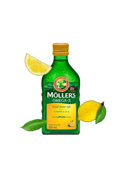 Möllers Omega 3 Şurup Limon Aromalı 150 Ml