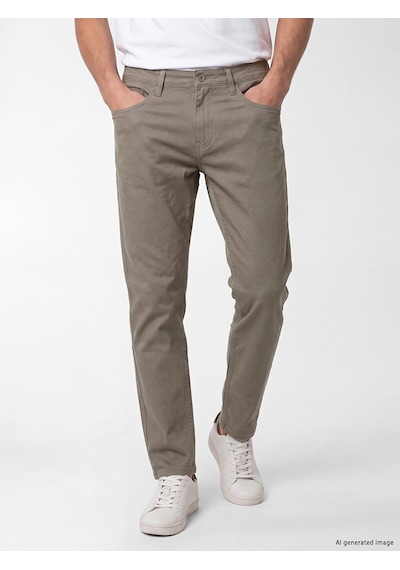 Lcwaıkıkı Classic Haki Regular Fit Gabardin Erkek Chino Pantolon