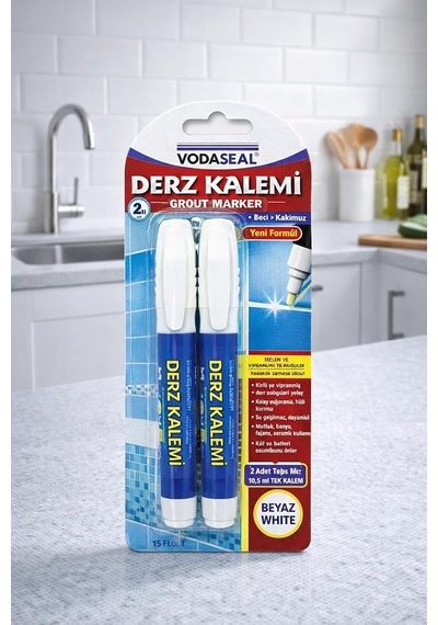 Beyaz Derz Kalemi 2'li Set Seramik Ve Fayans Yenileme Kalemi
