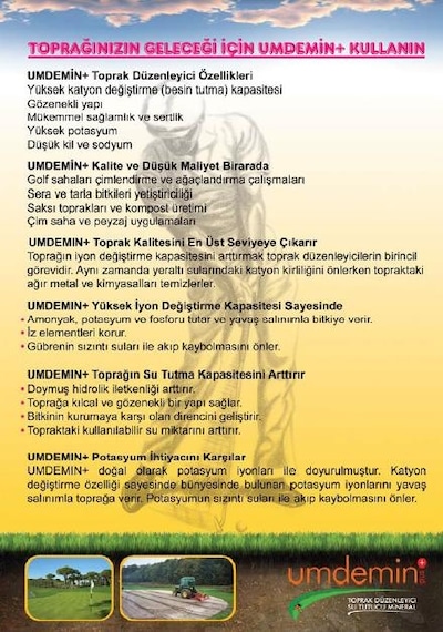 Umdemin Zeolit Toprak Düzenleyici - 100 KG