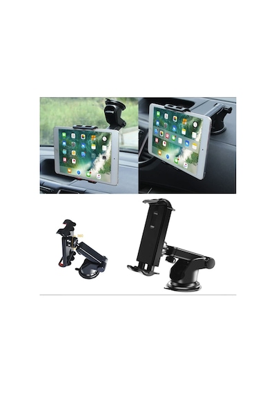 Araç İçi Vantuzlu Tablet Telefon Tutucu Ergonomik 360 Derece Tesla Model Y Uyumlu