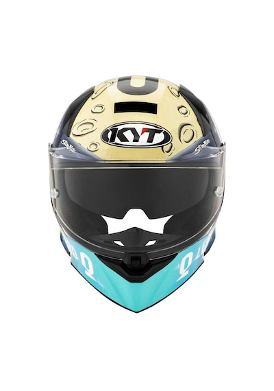 Kyt R2r Max Foggıa Mugello 2022 Edıtıon Kapalı Kask Beyaz - Bej - Lacivert