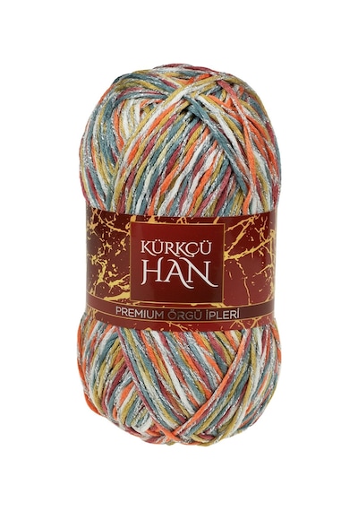 Kürkçü Han Elmas 100gr 190m Simli Örgü İpi Sm106