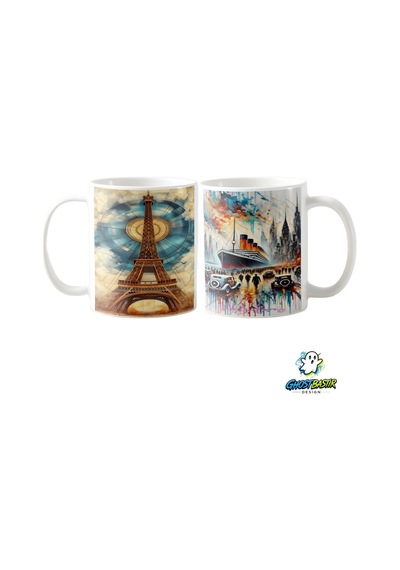Paris Kupa Bardak Tek Adet K0352 Çok Renkli