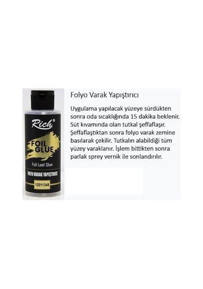 Nova Color Rich Folyo Varak Yapıştırıcı 120 Cc