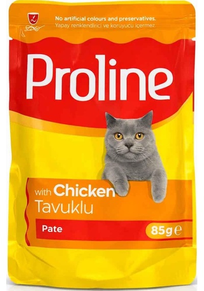 Proline Kedi Konservesi Tavuklu Pate 85 Gr