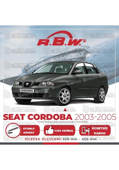 Seat Cordoba Muz Silecek Takımı (2003-2005) RBW
