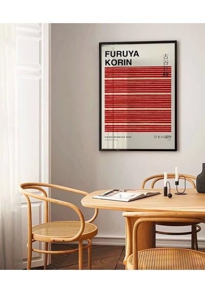 Çerçevesiz Poster Fruya Korin-vintage Japon Deseni Baskı No 3