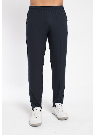 Crozwise 2206-01 Erkek Lycra Armüllü İnce Astarsız Spor Pantolon Lacivert Lacivert