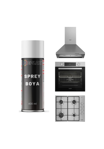 İnox Ankastre Set Beyaz Eşya Sprey Boya 400 Ml.