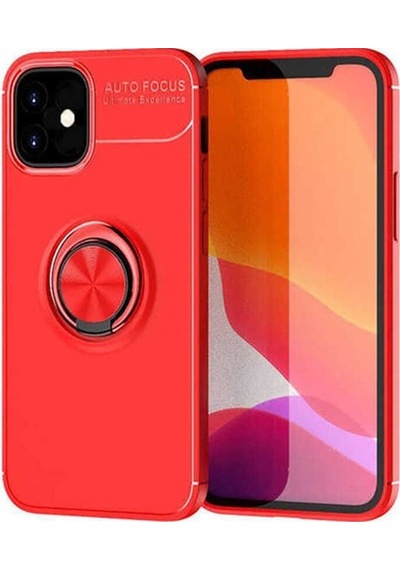 Apple Uyumlu iPhone 12 Kılıf Zore Ravel Silikon Kapak Kırmızı