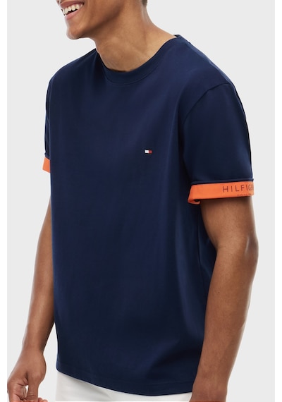 Tommy Hilfiger Pamuklu Regular Fit Bisiklet Yaka T Shirt Erkek T Shirt Mw0mw43203 Dcc Lacivert