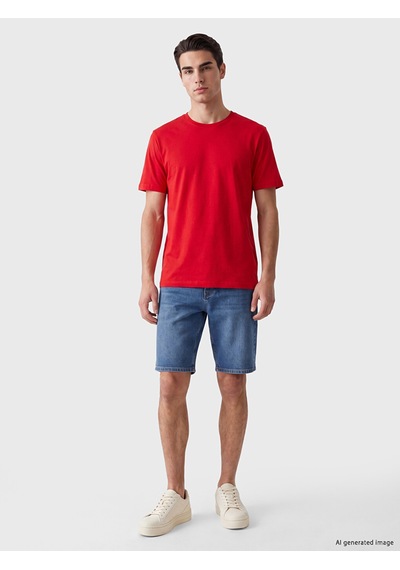 Lcwaıkıkı Classic Kırmızı Regular Fit İnce Kumaş Tişört /03