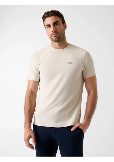 Guess M6rı19kd202 Ss Cn New Tech Stretch Erkek Tişört Krem