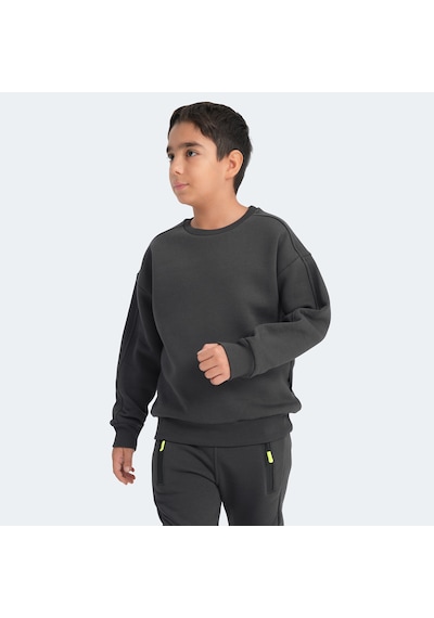 Slazenger LOGAN Çocuk  Koyu Gri Sweatshirt