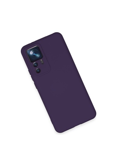Xiaomi Mi 12t Pro Kılıf Nano İçi Kadife Silikon - Mor -