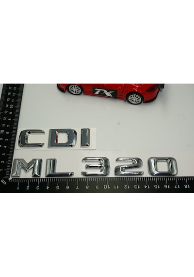Benz ML 320 CDI Bagaj Krom Metal 3M 3D Yazı Logo