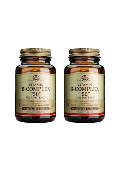 Solgar Vitamin B Complex &quot 50&quot 50 Kapsül 2 Adet