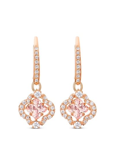 5516477 Swarovski Küpe Sparkling Dc-Pe Clover Czmo-Ros Rose Gold